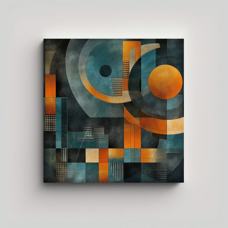 GENERICO - Pintura En Bastidor Con Diseño único De 50x50 Cm