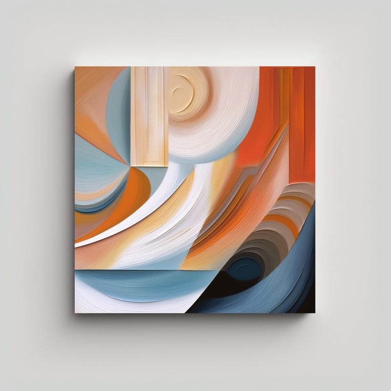GENERICO - Pinturas Decorativas Abstractas Geométricas De 60x60 Cm