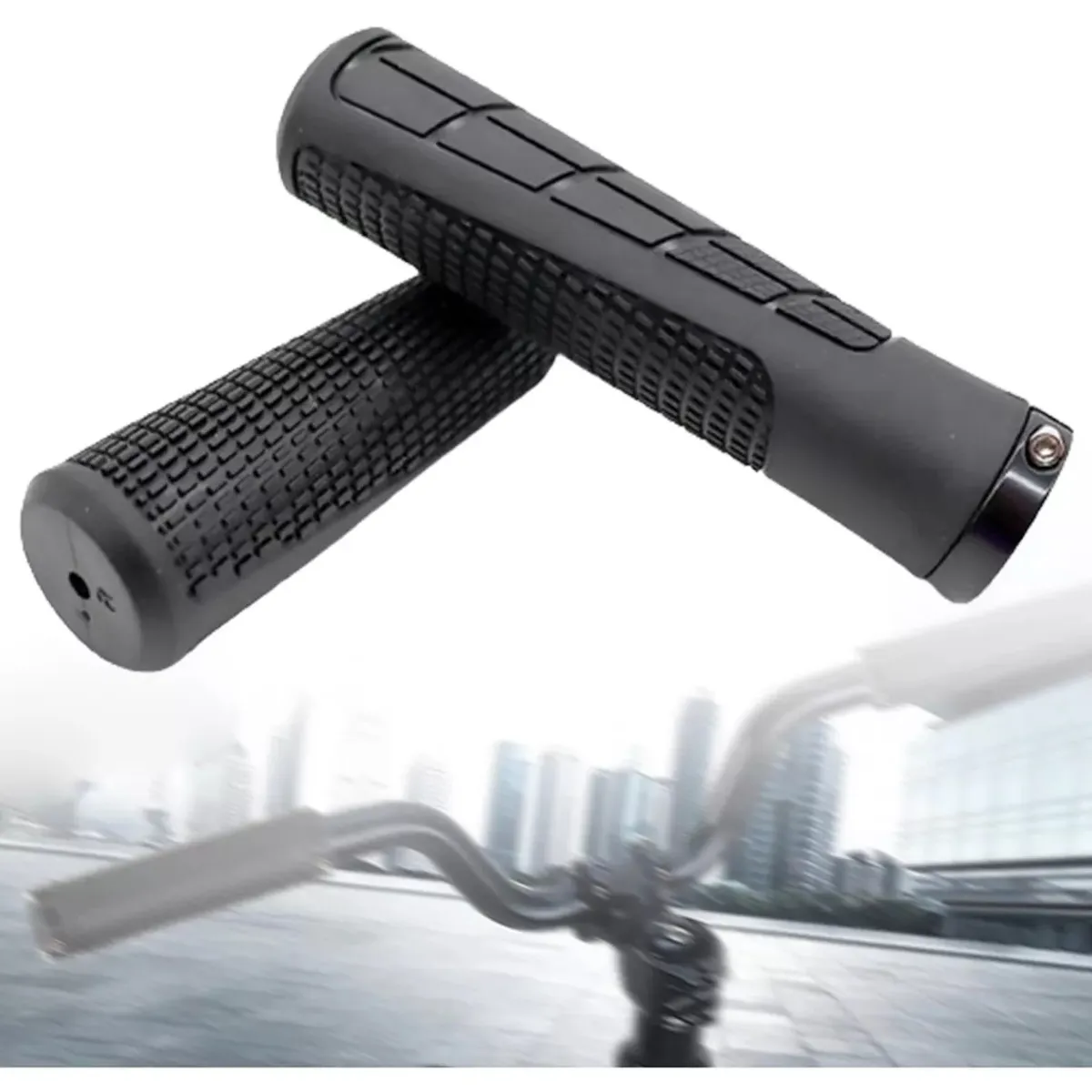 GENERICO - Empuñaduras Puños De Goma Con Manubrio Para Bicicleta