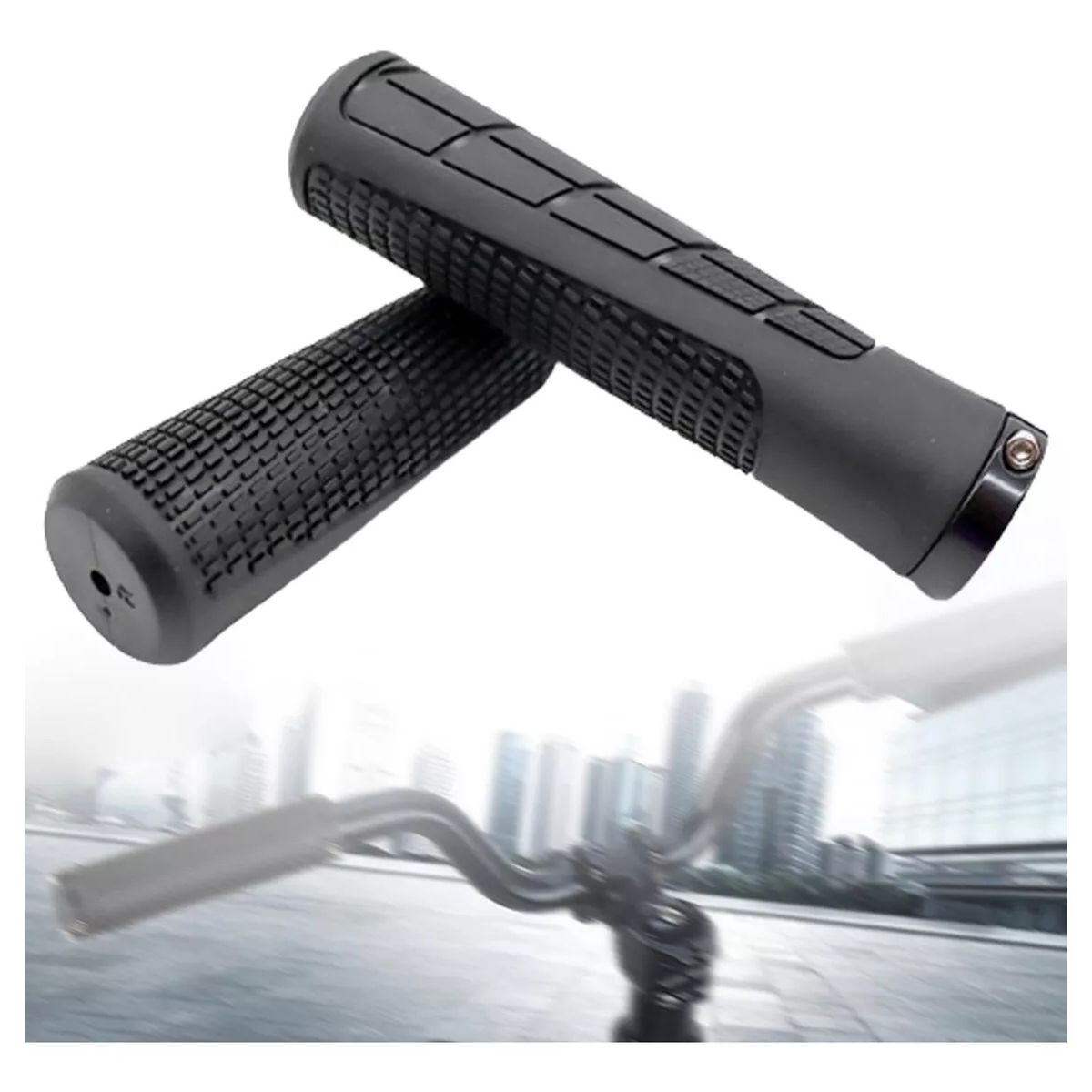 GENERICO - Empuñaduras Puños De Goma Con Manubrio Para Bicicleta