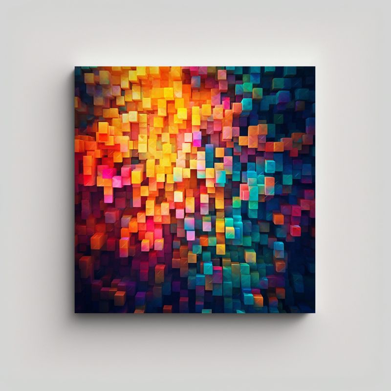 GENERICO - Pinturas De Arte Fotografía Que Crean Un Fondo 90x90 Cm