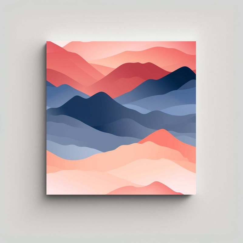 GENERICO - Pinturas Decorativas Minimalistas De Paisaje De 60x60 Cm