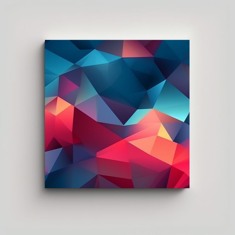 GENERICO - Cuadro Abstracto Equilibrio Denis En Lienzo 8k 60x60 Cm