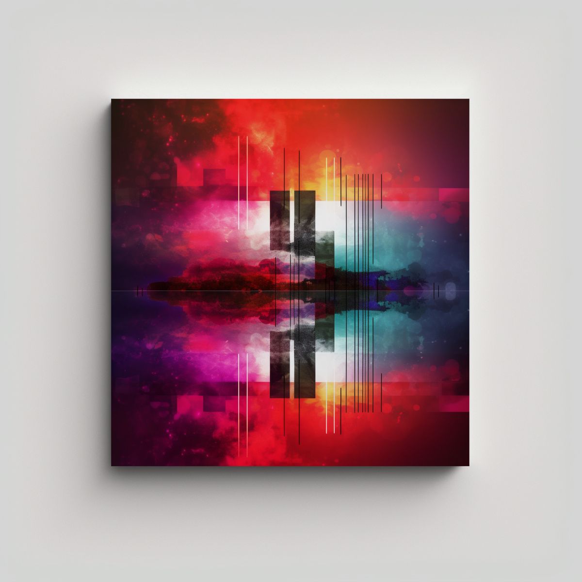 GENERICO - Cuadro Vintage Perspectiva De Los Cuatro 80x80 Cm