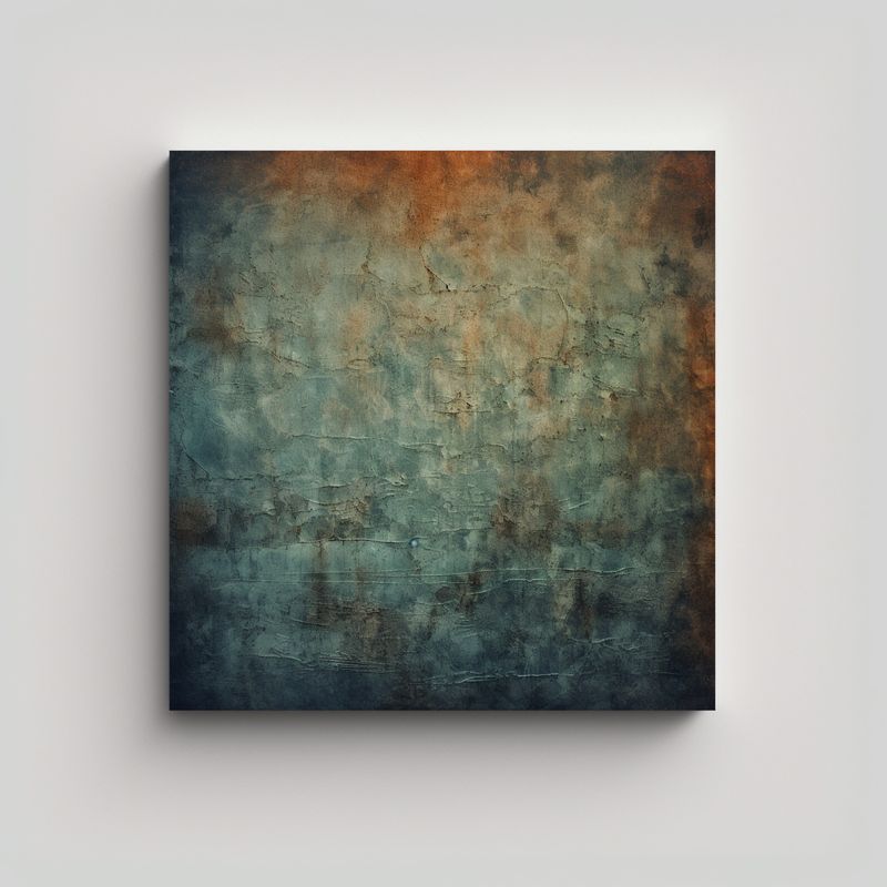 GENERICO - 1 Cuadro Creativa Espacio Textura Oscuro 80x80 Cm