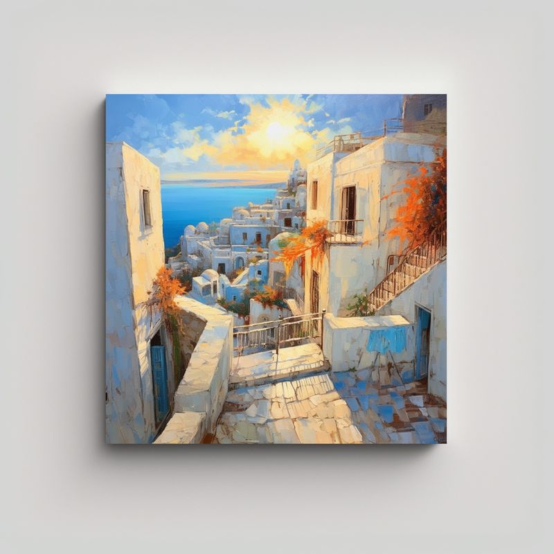 GENERICO - Cuadro Alucinante De Una Vista Romántica En 50x50 Cm