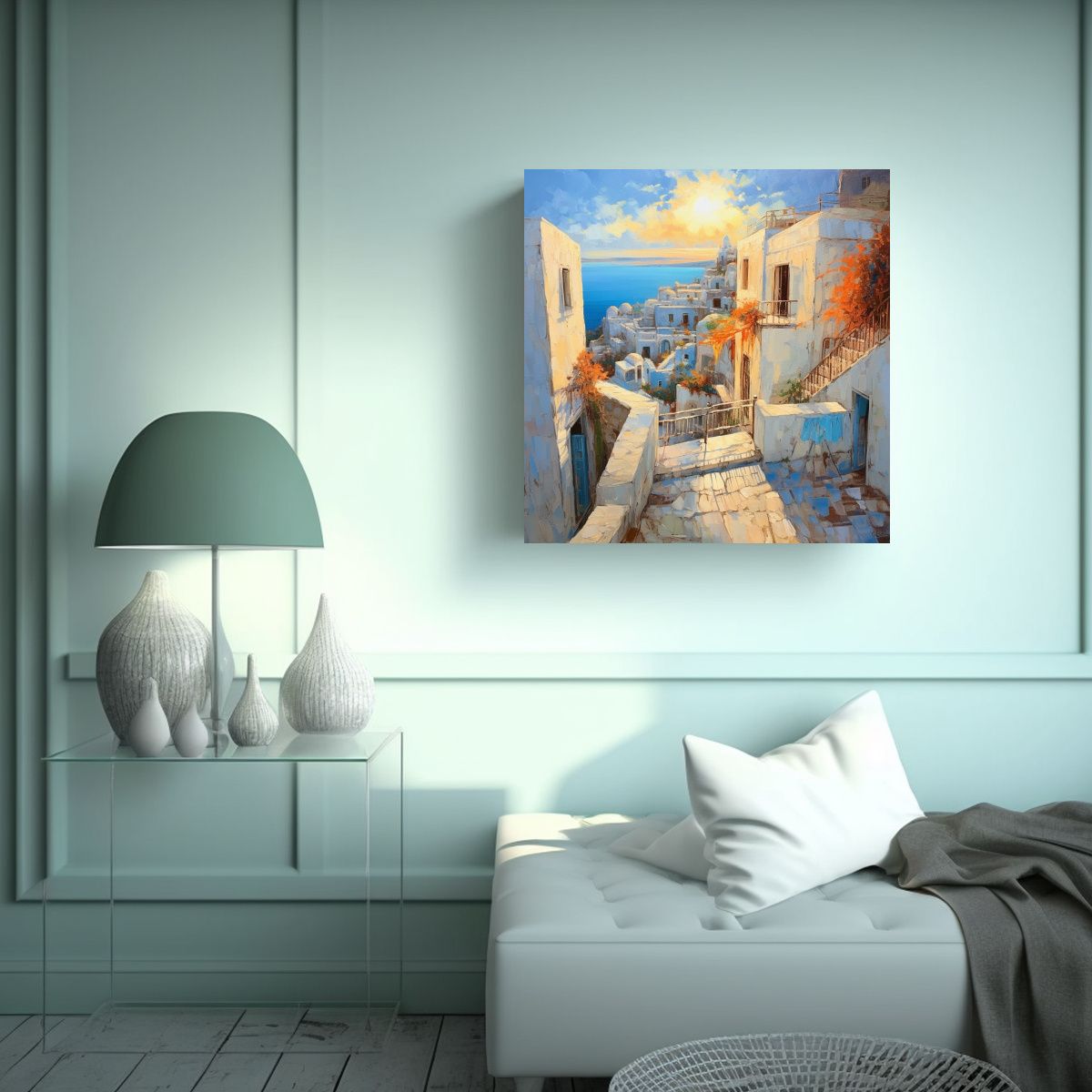 GENERICO - Cuadro Alucinante De Una Vista Romántica En 50x50 Cm