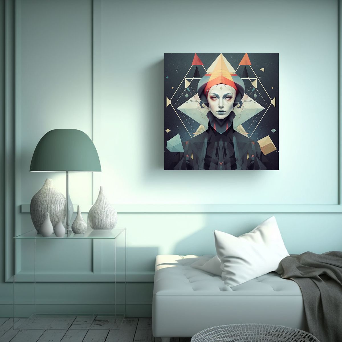 GENERICO - Pinturas De Arte De Pared Combinación King Con 70x70 Cm