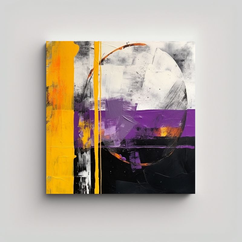 GENERICO - Cuadro Decorativo Acuarela Vision Abstracto 80x80 Cm