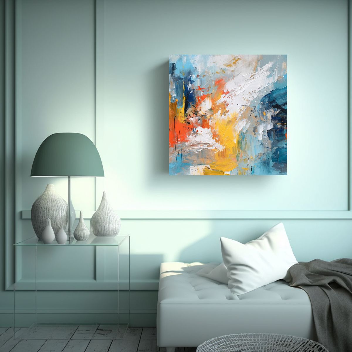 GENERICO - Cuadro Decorativo Canva Forma Mágico Con 50x50 Cm
