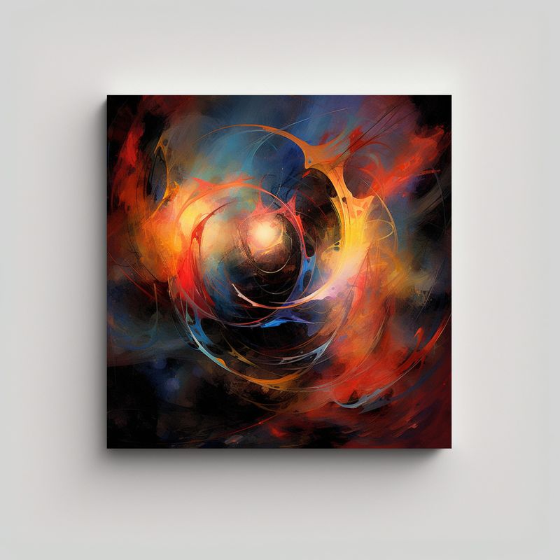 GENERICO - Tela En Bastidor Finas Lineas Mágico 2118661572 80x80 Cm