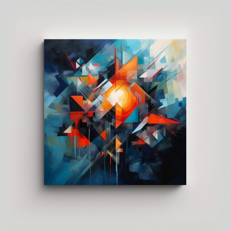 GENERICO - Pinturas Decorativas De Composición Moderna 90x90 Cm