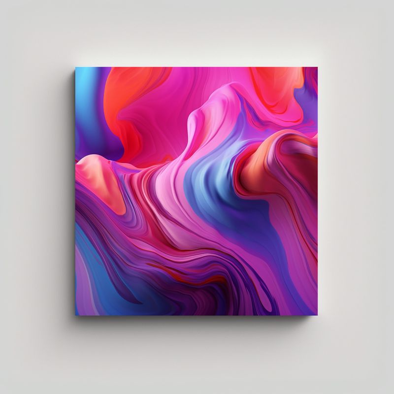 GENERICO - Pinturas Decorativas Abstractas Minimalistas Con 90x90 Cm
