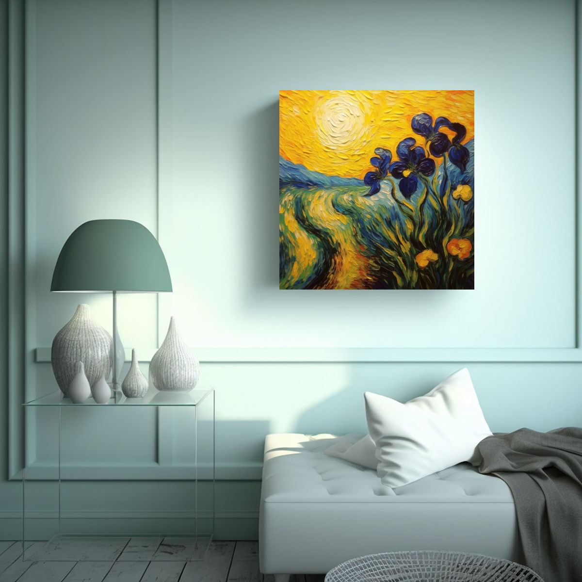 GENERICO - Pinturas De Decoración Estilo Van Gogh Con 90x90 Cm