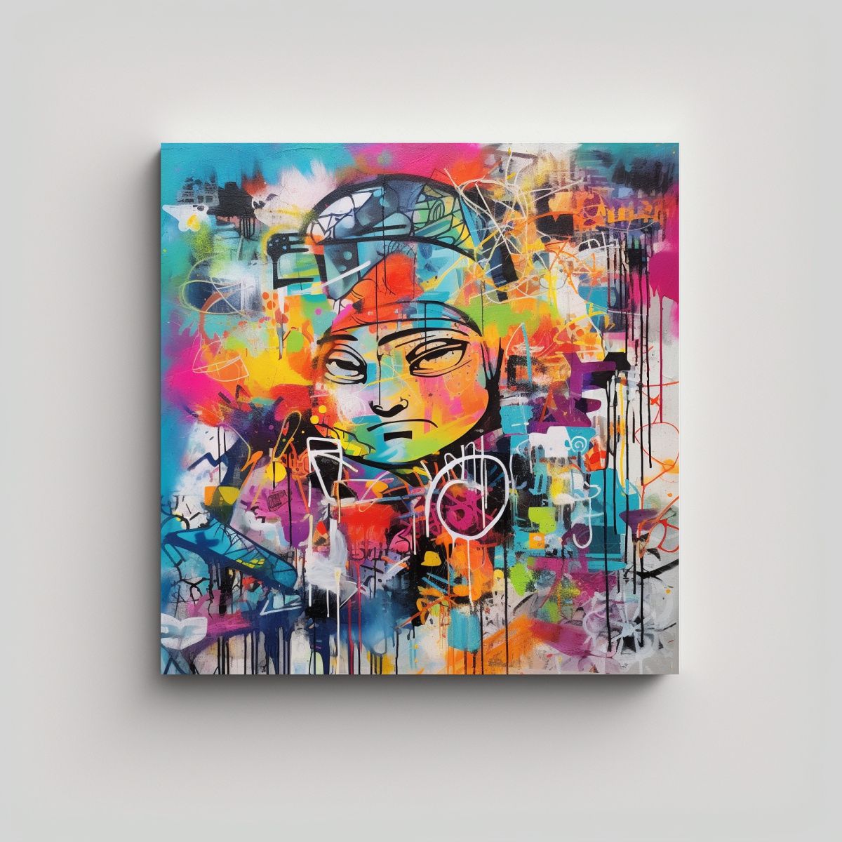 GENERICO - Pintura Contemporánea De Alta Calidad Con 90x90 Cm
