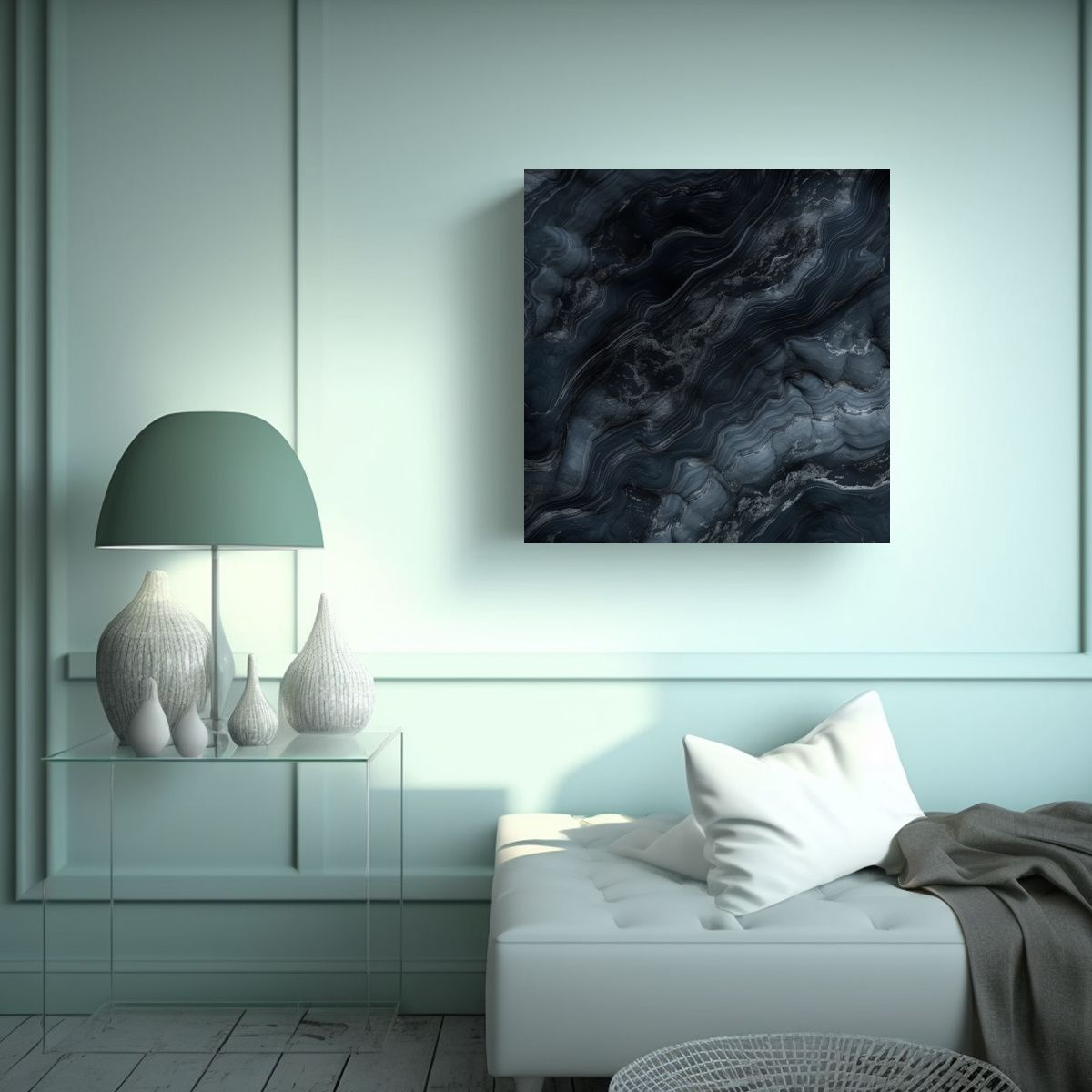 Composición Impreso Estética Fondo De Mármol 90x90 Cm, marca GENERICO - Foto 2