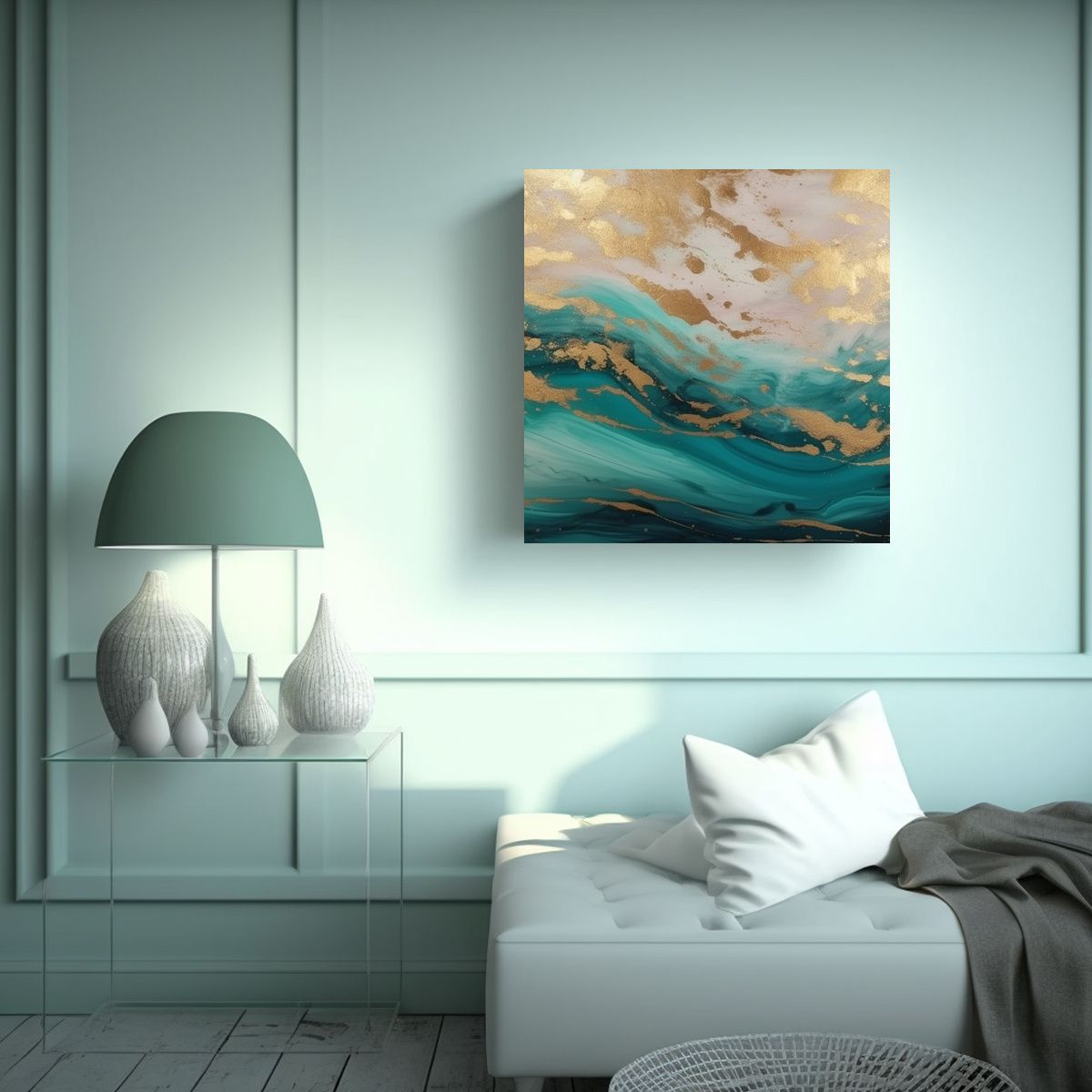 GENERICO - Cuadro De Arte De Pared Con Finas Líneas 80x80 Cm