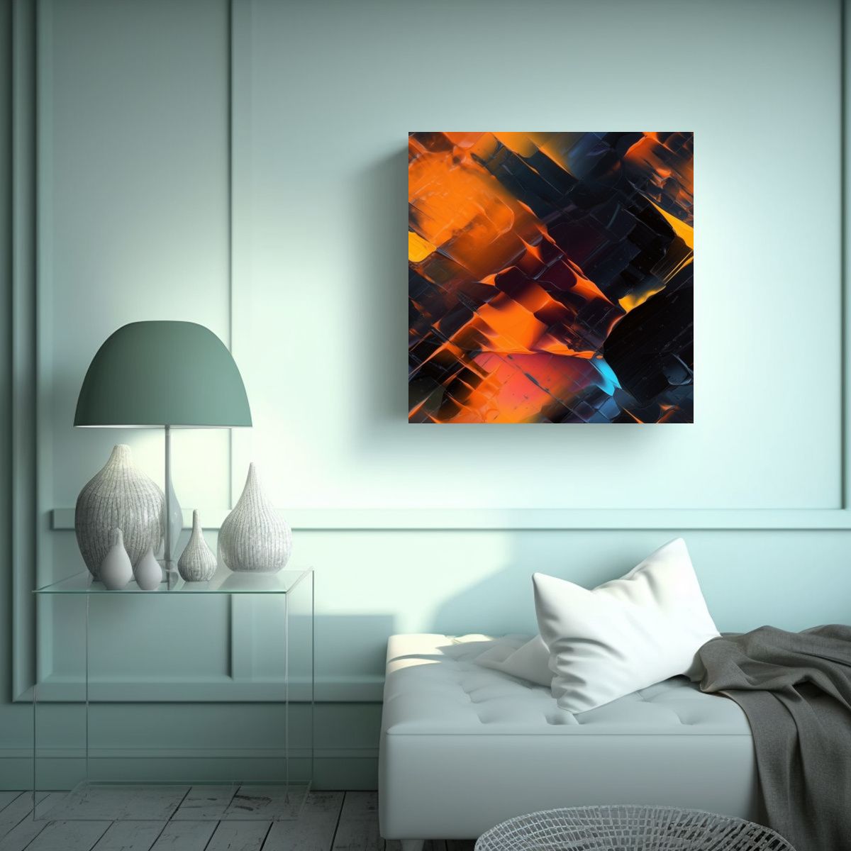 GENERICO - Lienzo Inspirador Para Dormitorio Arte Abstracto 50x50 Cm