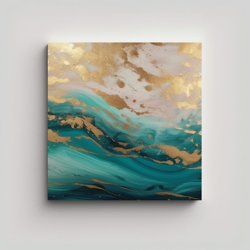 GENERICO - Cuadro De Arte De Pared Con Finas Líneas 50x50 Cm