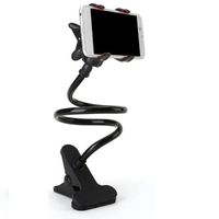 SOPORTE PORTA CELULAR LARGO FLEXIBLE NEGRO