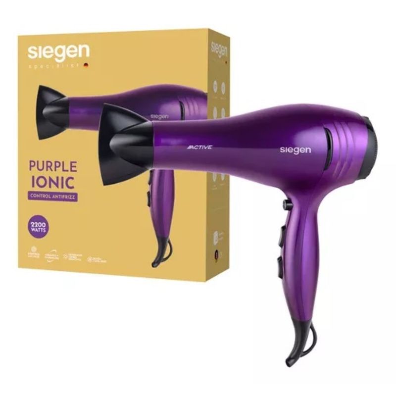 SIEGEN - Secador de Pelo Siegen Generador de Iones Negativos SG3031 2200Watts