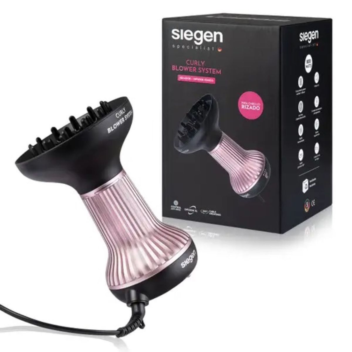 SIEGEN - Secador de Pelo Siegen Specialist Curly Blower System SG3180 800Watts