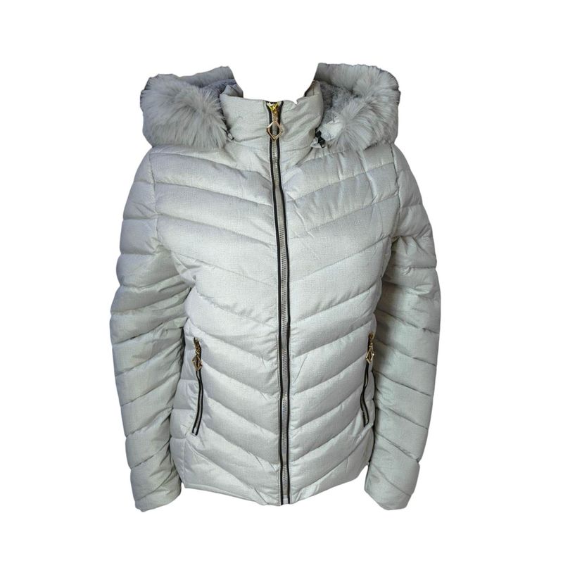 BLUE MOUNTAIN - Parka Mujer con Gorro y Piel