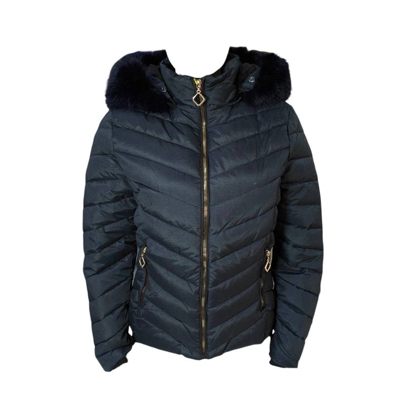 BLUE MOUNTAIN - Parka Mujer con Gorro y Piel