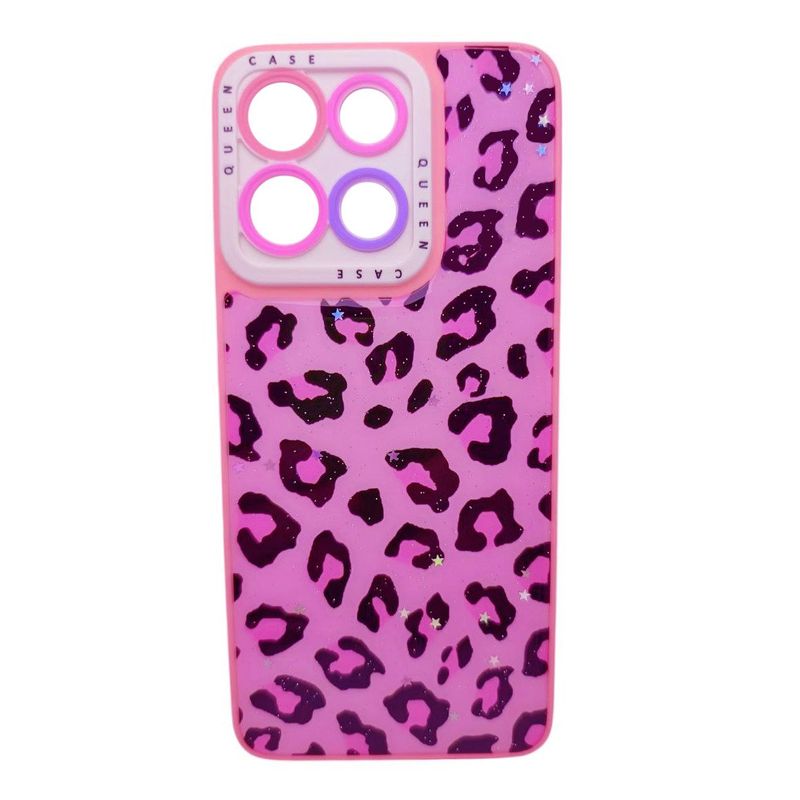 GENERICO - PROTECTOR CARCASA PARA MOTOROLA G15 GEL ANTISHOCK TOP LEO ROSA
