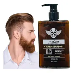 MAXCARE - Shampoo Para el cuidado de la barba limpia nutre y suaviza