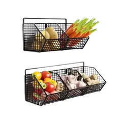 CRUSEC - Cestas De Almacenamiento Flotante Para Verduras Frutas Pared
