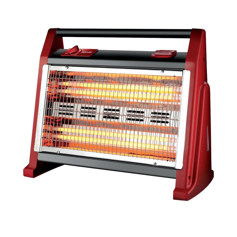 Estufa Calefactor Electrico De Cuarzo 1600W 2N Rojo KC-160AS