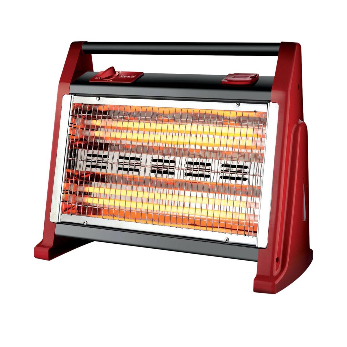 KENDAL - Estufa Calefactor Electrico De Cuarzo 1600W 2N Rojo KC-160AS