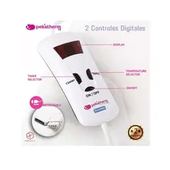 PEKATHERM - Calientacama 2 Plazas Doble Alta Gama Lavable