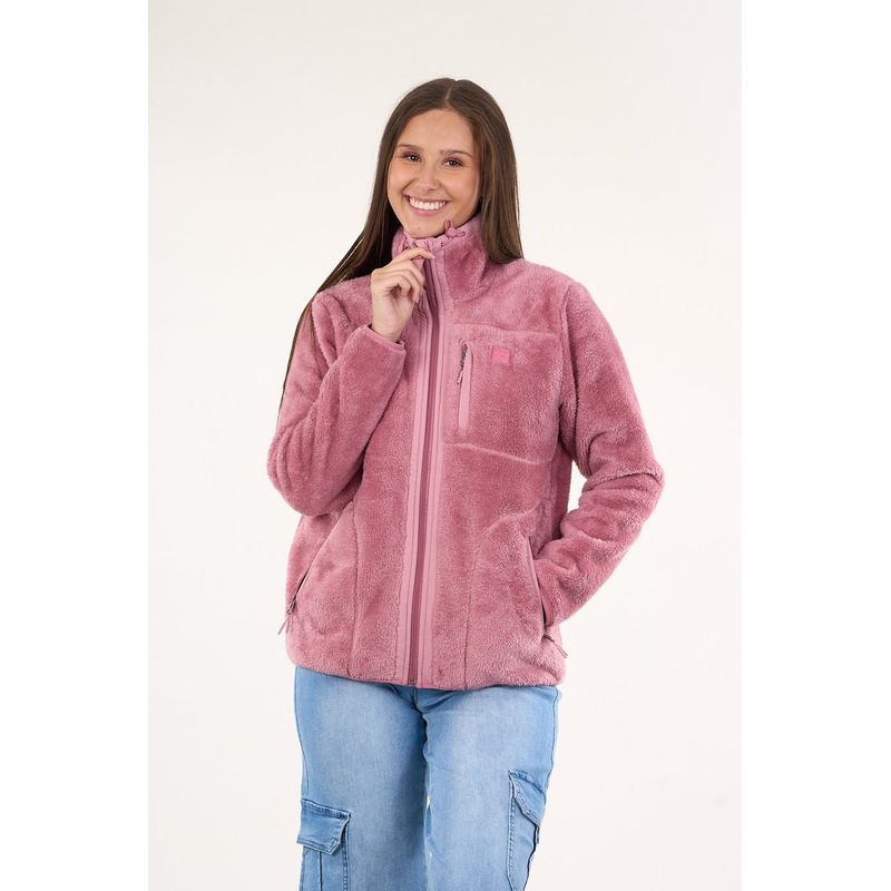 POLEMIC - Poleron polar mujer Shaggy cuello alto 8760 Polemic.