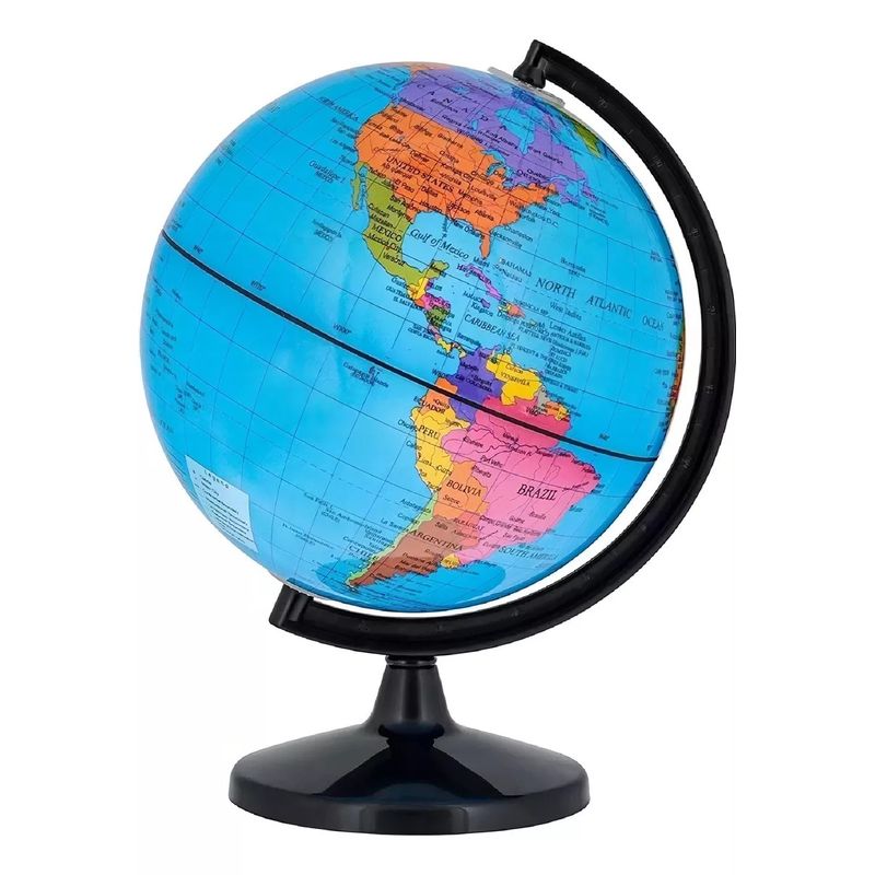 GENERICO - Globo Terráqueo 30cm Altura Político Mundo