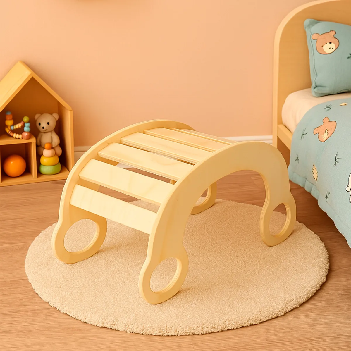 GENERICO - Balancín PIKLER -MONTESSORI - WALDORF para bebe de 0-3 Años