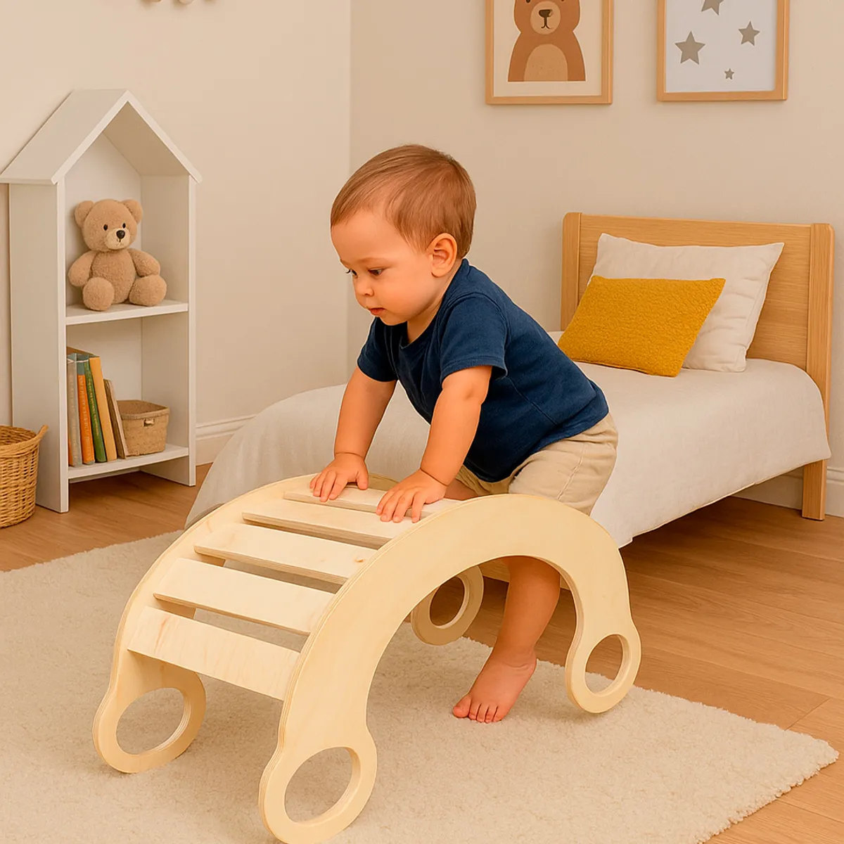 GENERICO - Balancín PIKLER -MONTESSORI - WALDORF para bebe de 0-3 Años