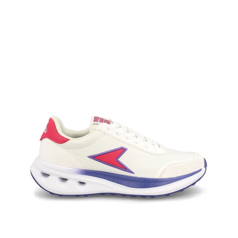 POWER - Zapatilla Mujer Power Force 25 Retoro Blanco-Fucsia