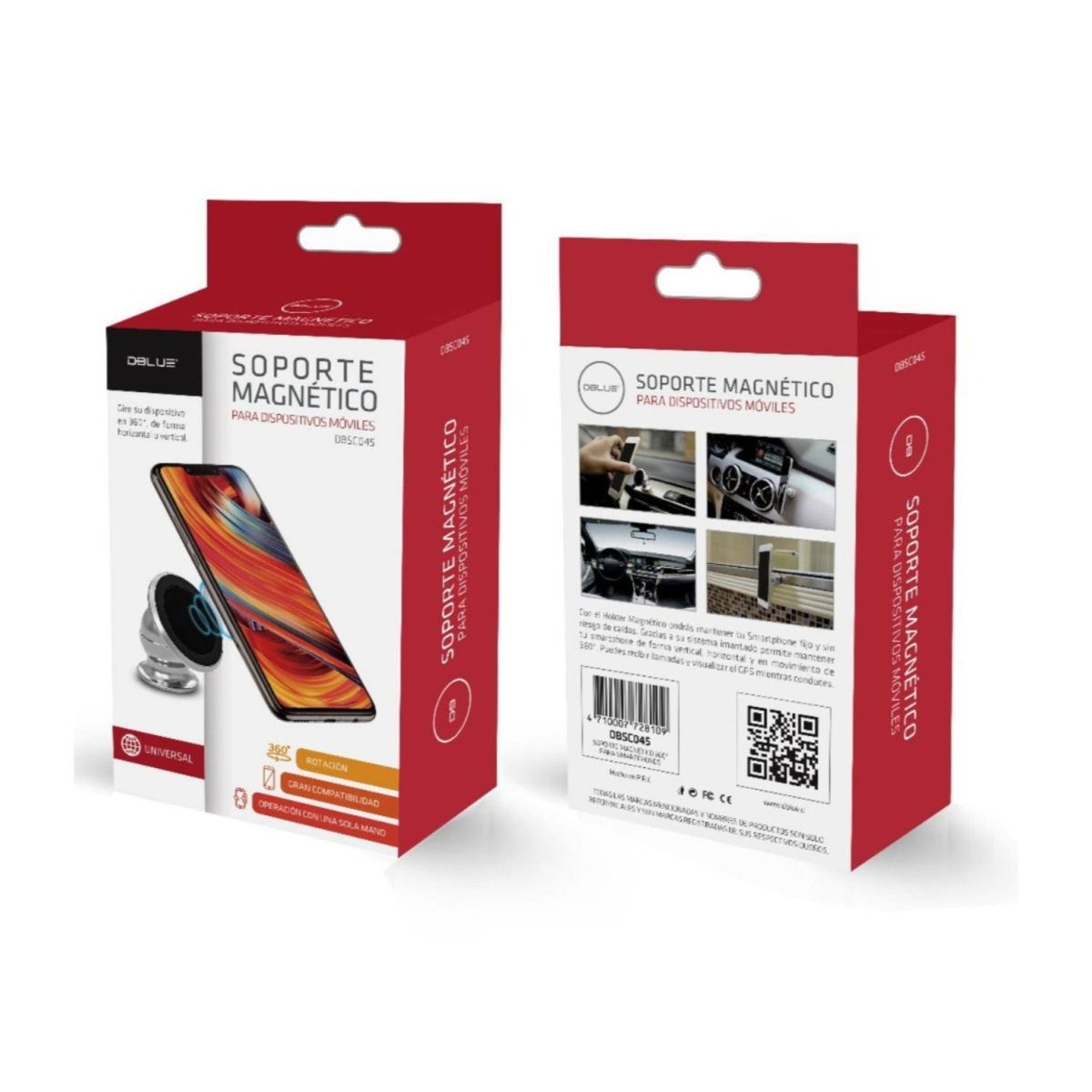 DBLUE - SOPORTE MAGNETICO 360° PARA SMARTPHONES DBLUE.