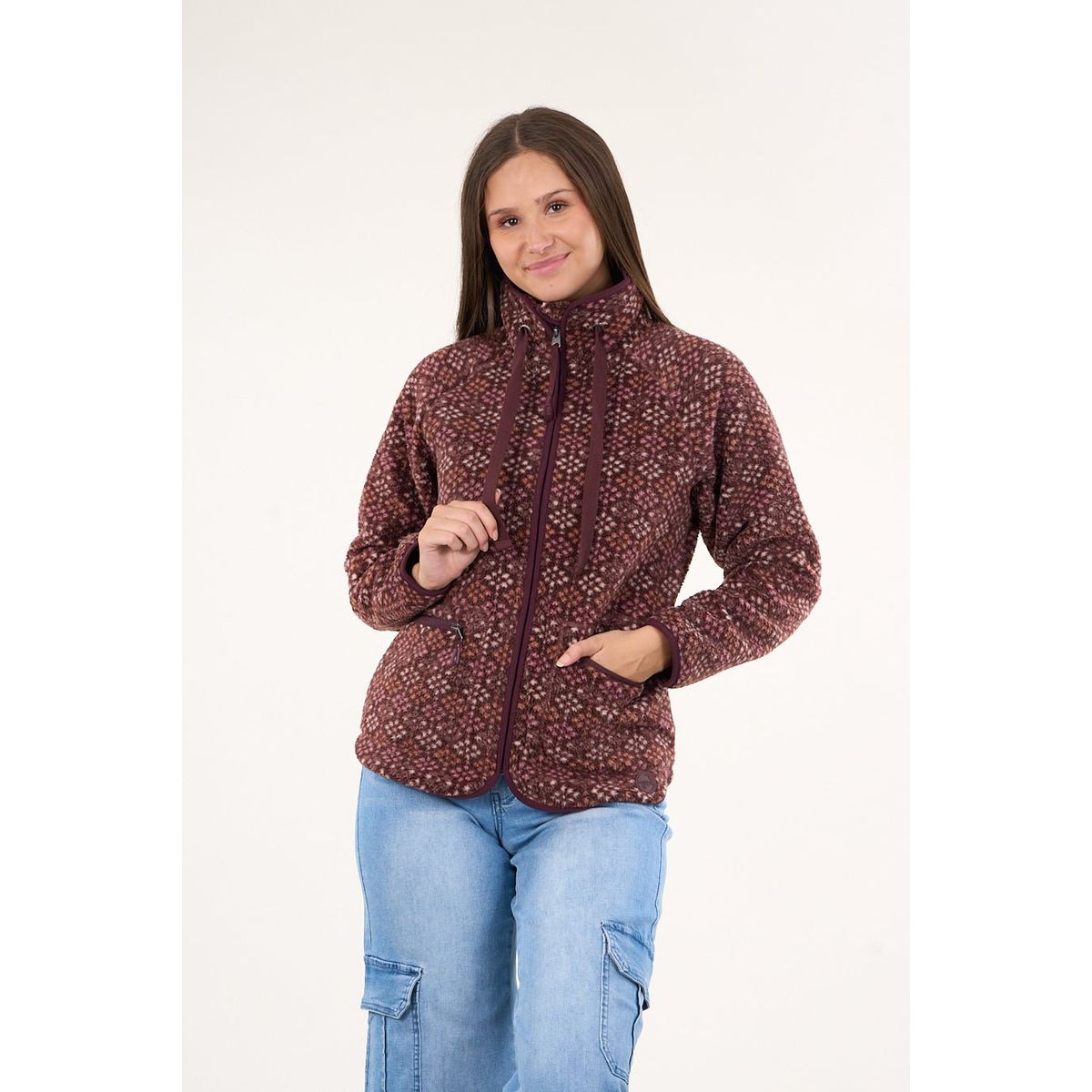 POLEMIC - Poleron polar full print look sherpa Ciruela vw8770 Polemic