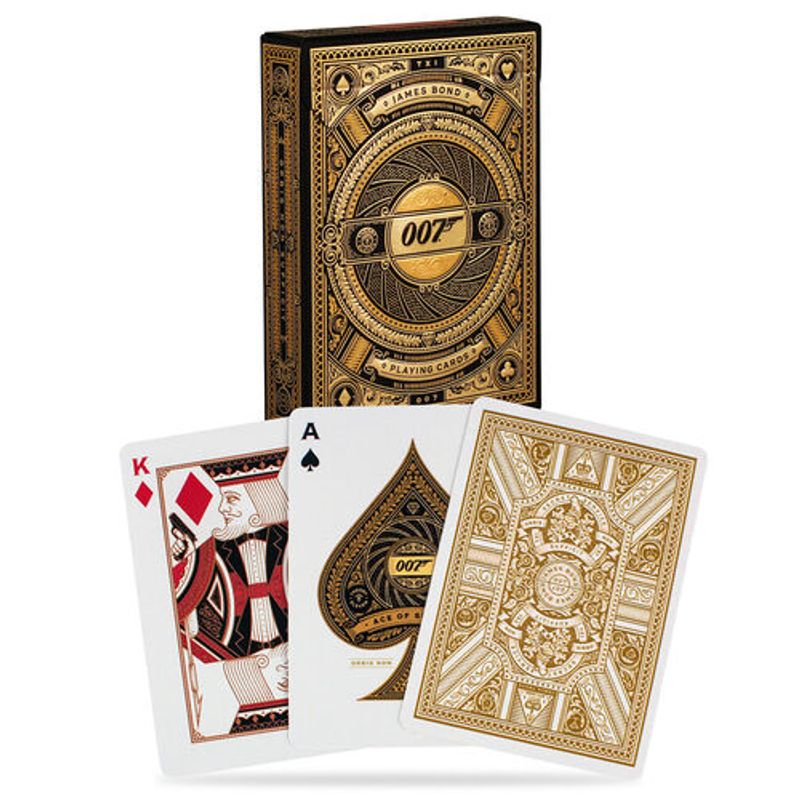DEVIR - Baraja de Naipe James Bond 007 Dorado