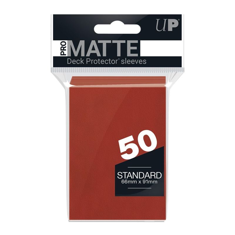 ULTRA PRO - Protectores de cartas Pro-matte Rojo (x50)