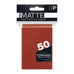 ULTRA PRO - Protectores de cartas Pro-matte Rojo (x50)