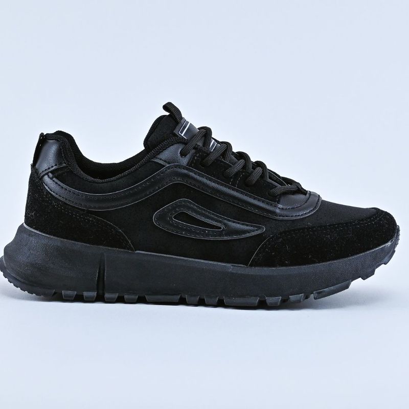 BOTELI - Zapatillas Negras Deportivas para Mujer