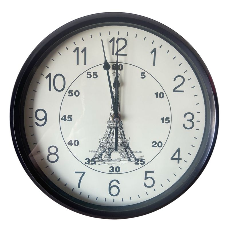 GENERICO - Reloj Decorativo Pared Torre Eiffel Vintage Hogar Oficina