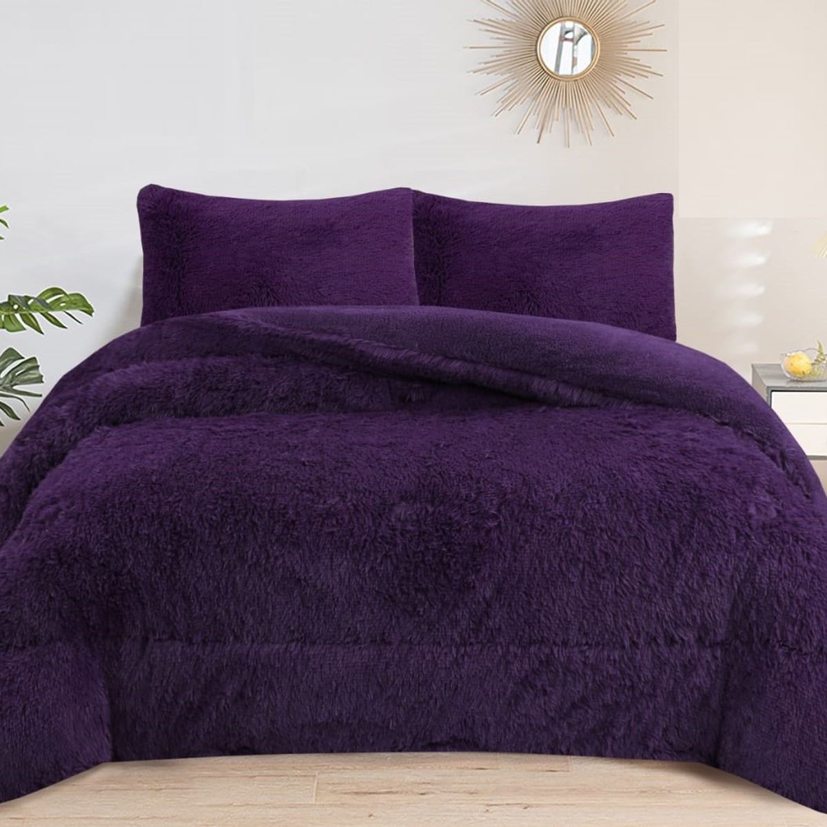 GENERICO - PLUMON PELUDO KING GRANDE CON CHIPORRO MORADO TF
