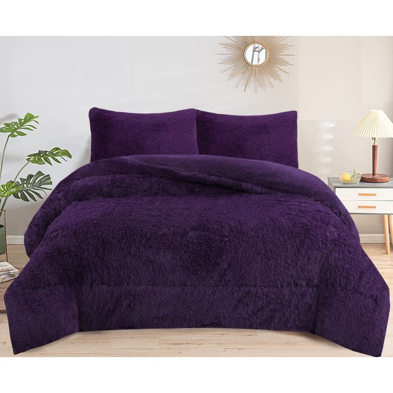GENERICO - PLUMON PELUDO KING GRANDE CON CHIPORRO MORADO TF
