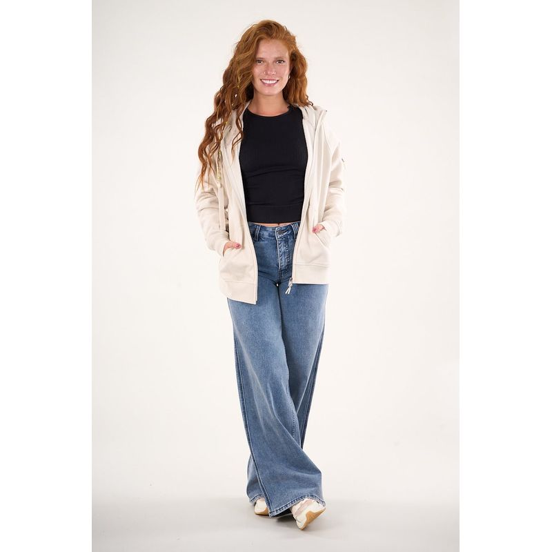 POLEMIC - Pantalon Denim Wide Leg Azul VW4724 Mujer Polemic