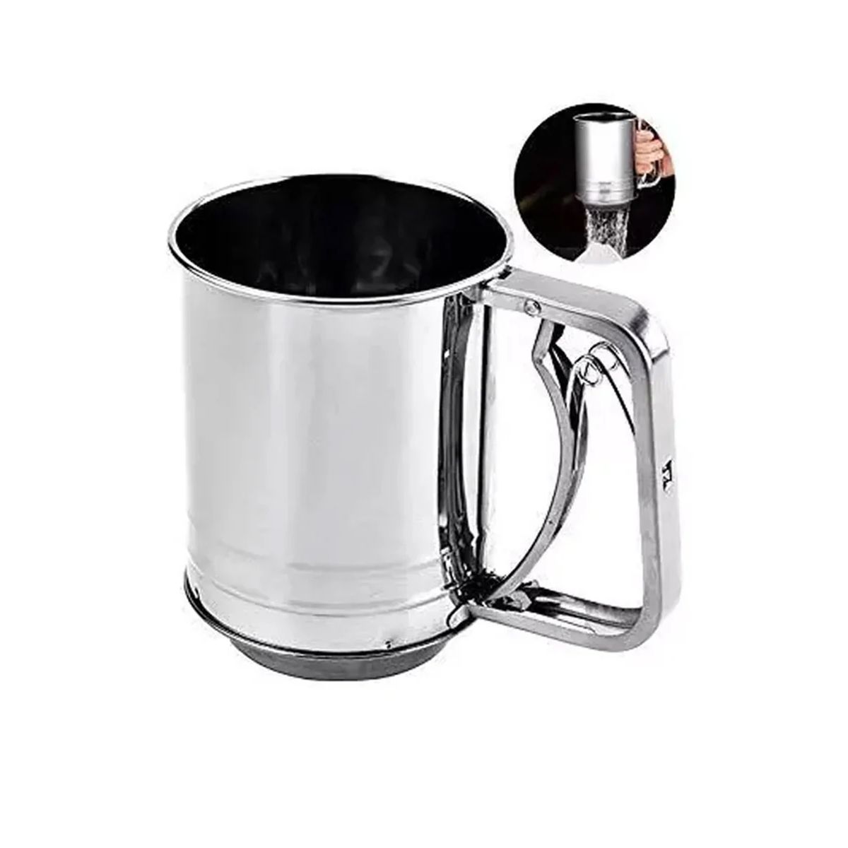 GENERICO - Cernidor de una mano de acero inoxidable